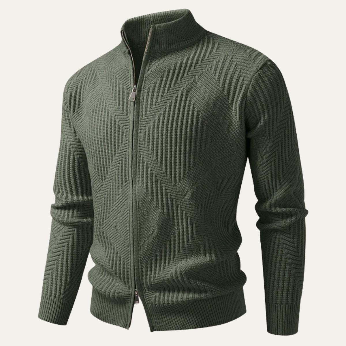 Pull polaire pour homme à motif color-block