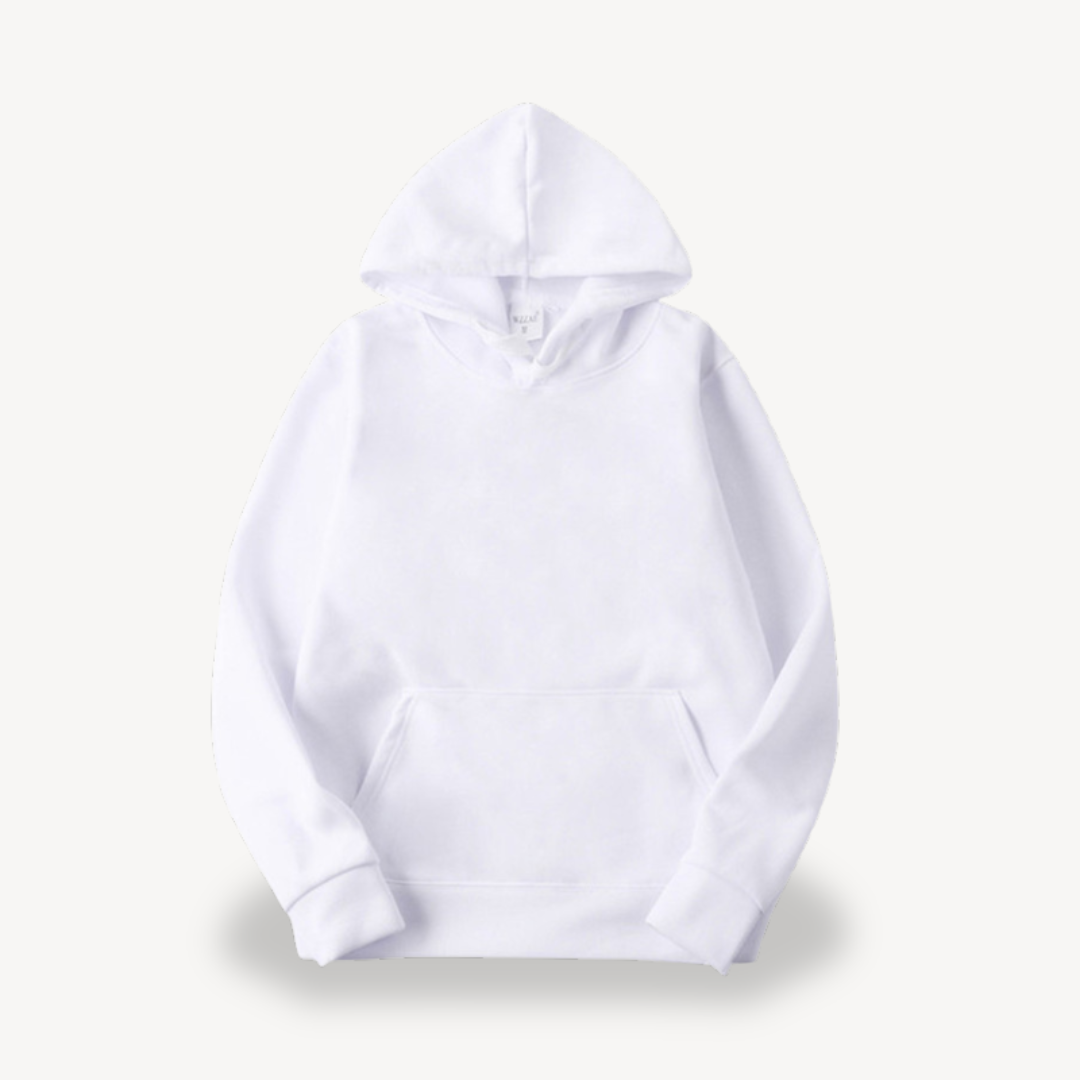Sweat à capuche uni décontracté pour femme