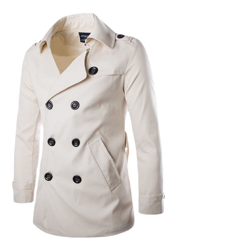 Trench-coat croisé pour homme