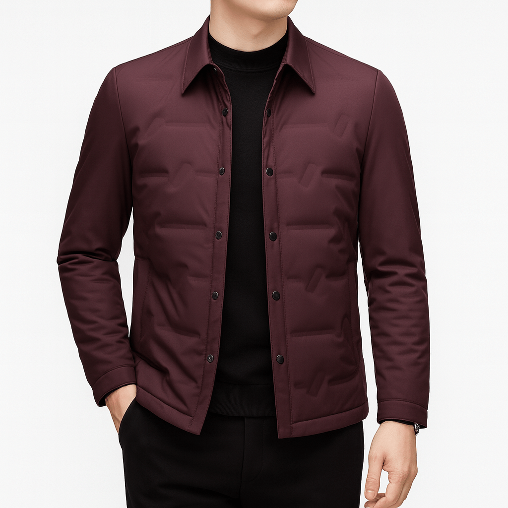 Veste-chemise matelassée pour homme