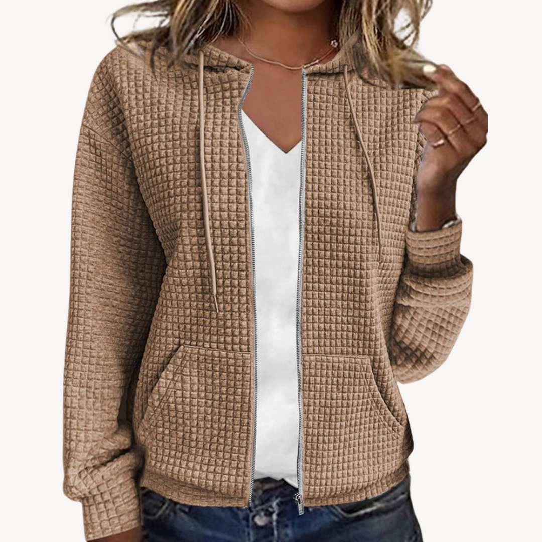 Veste à capuche décontractée pour femme