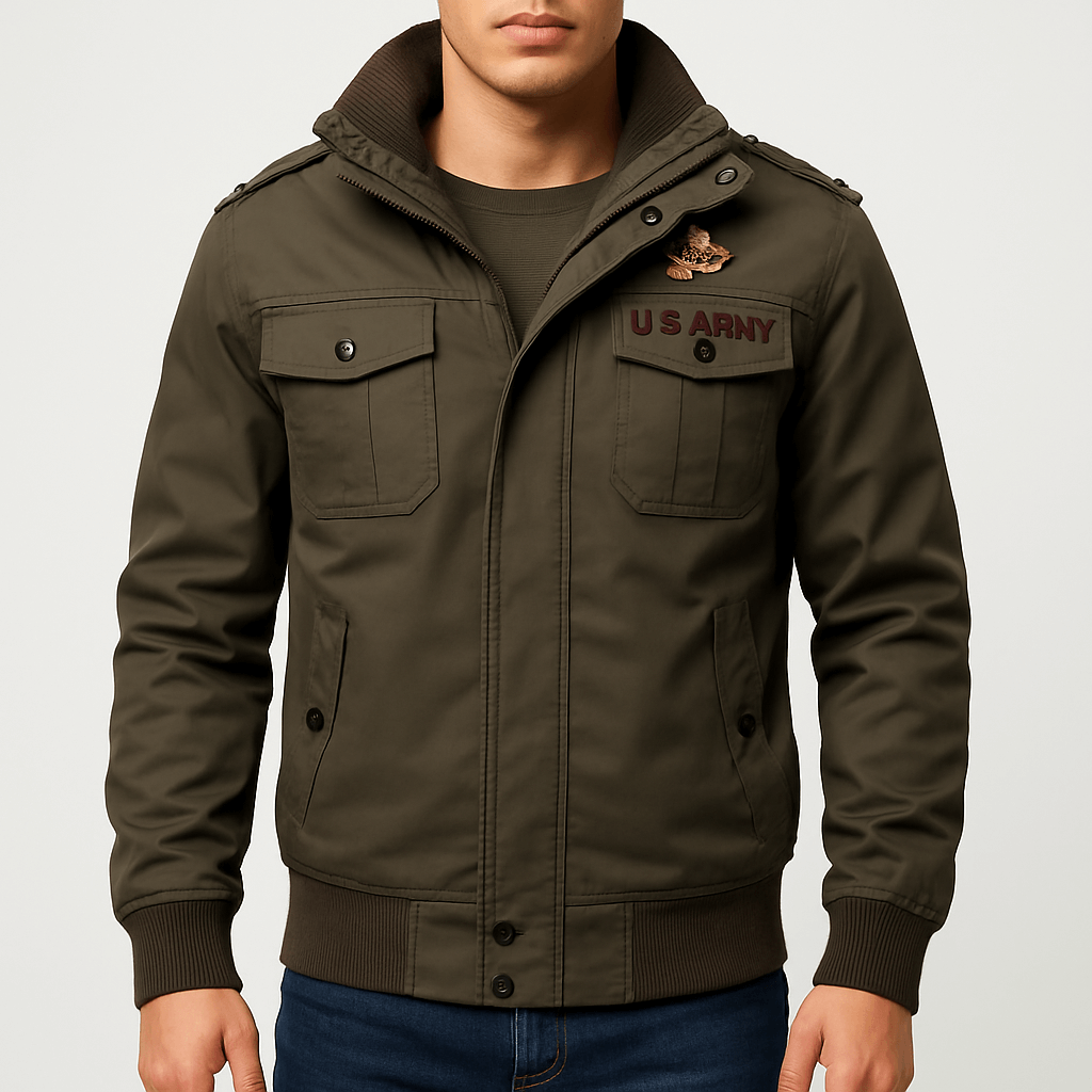 Veste bomber militaire pour homme