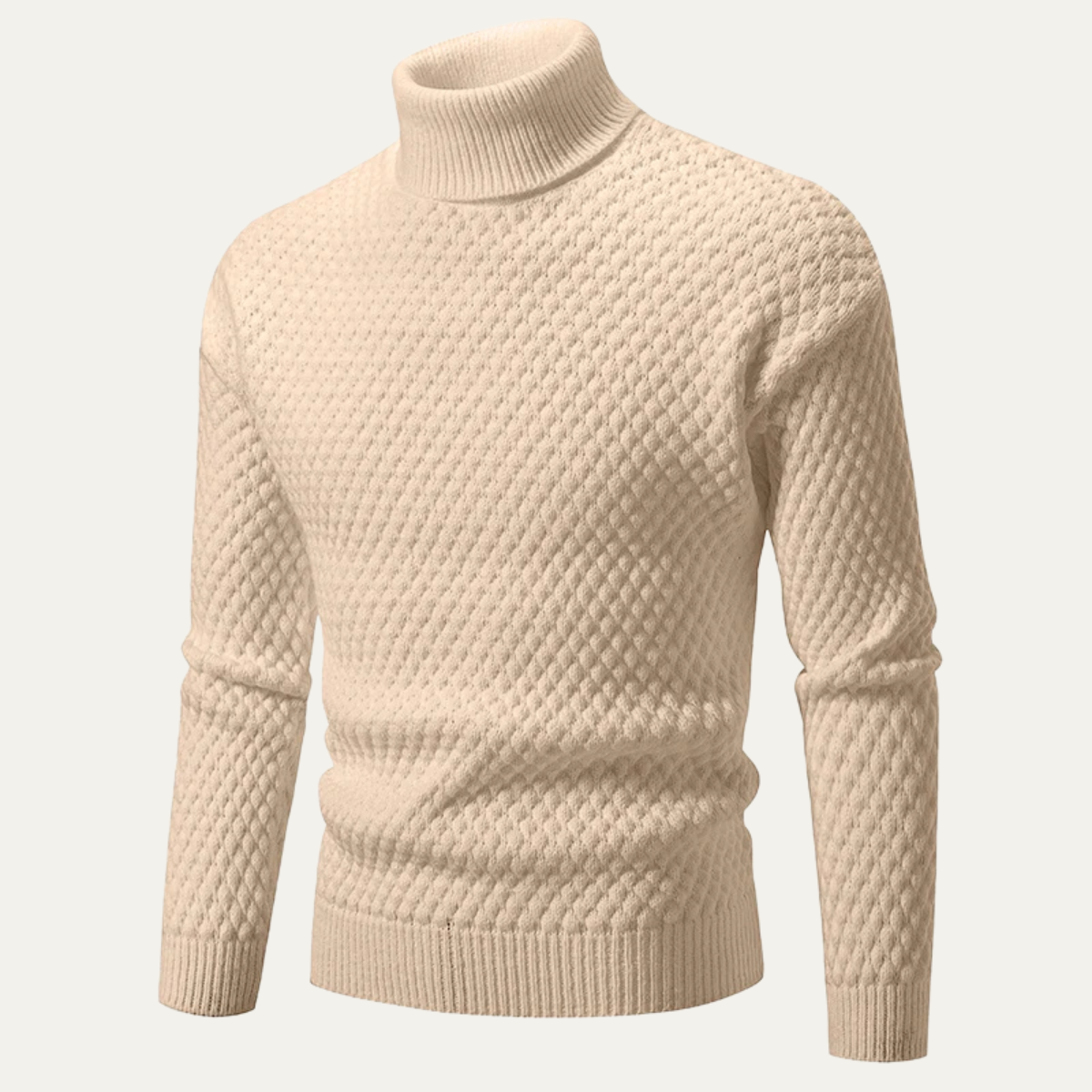Veste homme en cuir lisse à col montant