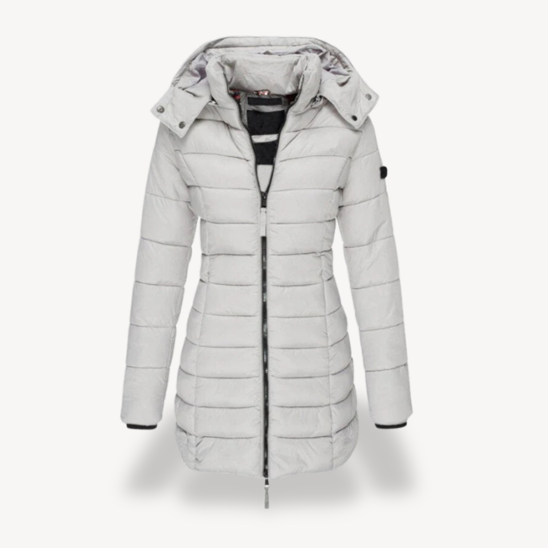Veste matelassée à capuche slim pour femme