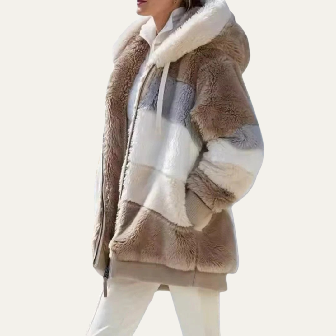 Veste polaire oversize Teddy pour femme
