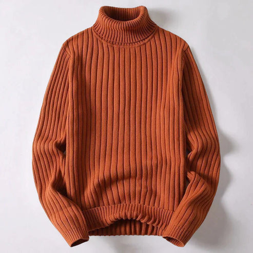 Pull Homme Col Roulé Élégant Hiver