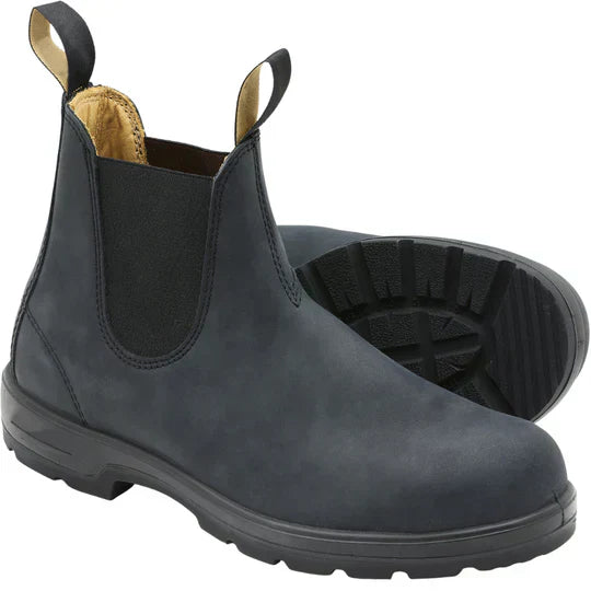 Bottes Chelsea Cuir Noir Classique Homme