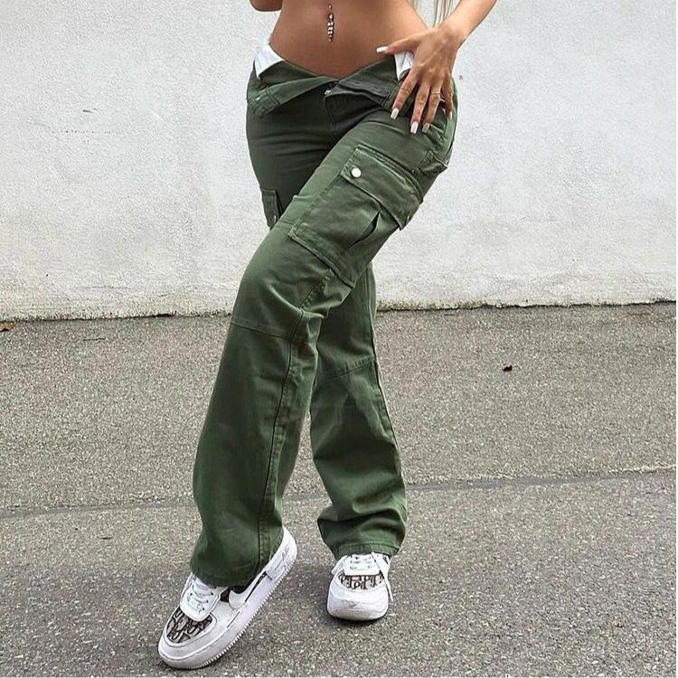 Pantalon Cargo Femme Pratique Haut de Gamme Avec Poches Réglables