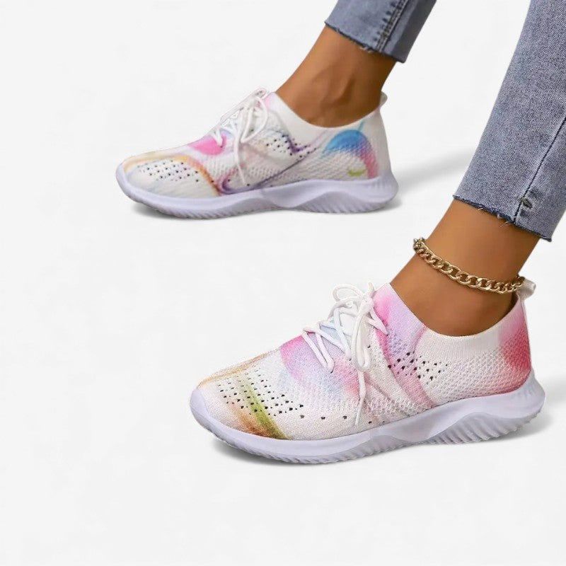 Chaussures décontractées à bout rond avec lacets et semelle robuste