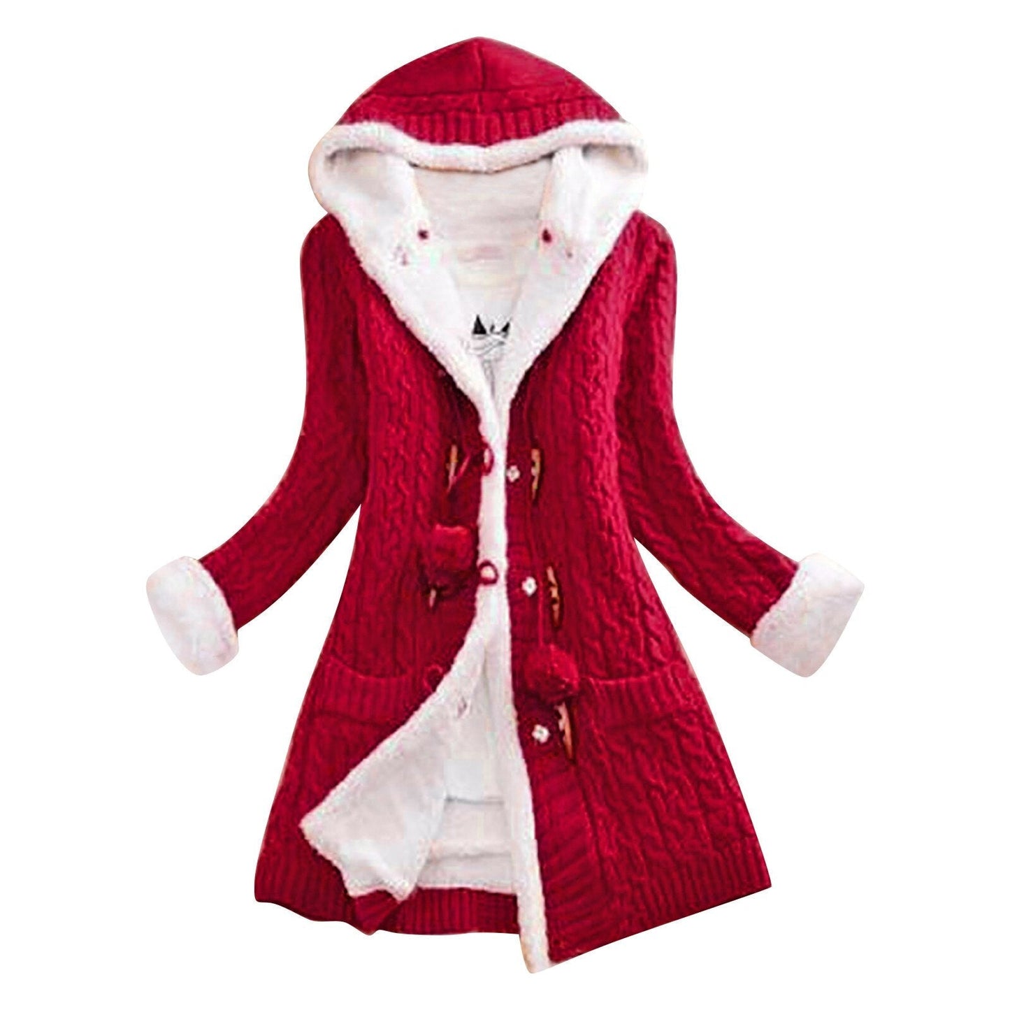 Manteau Femme Hiver Doublé avec Capuche Chaude