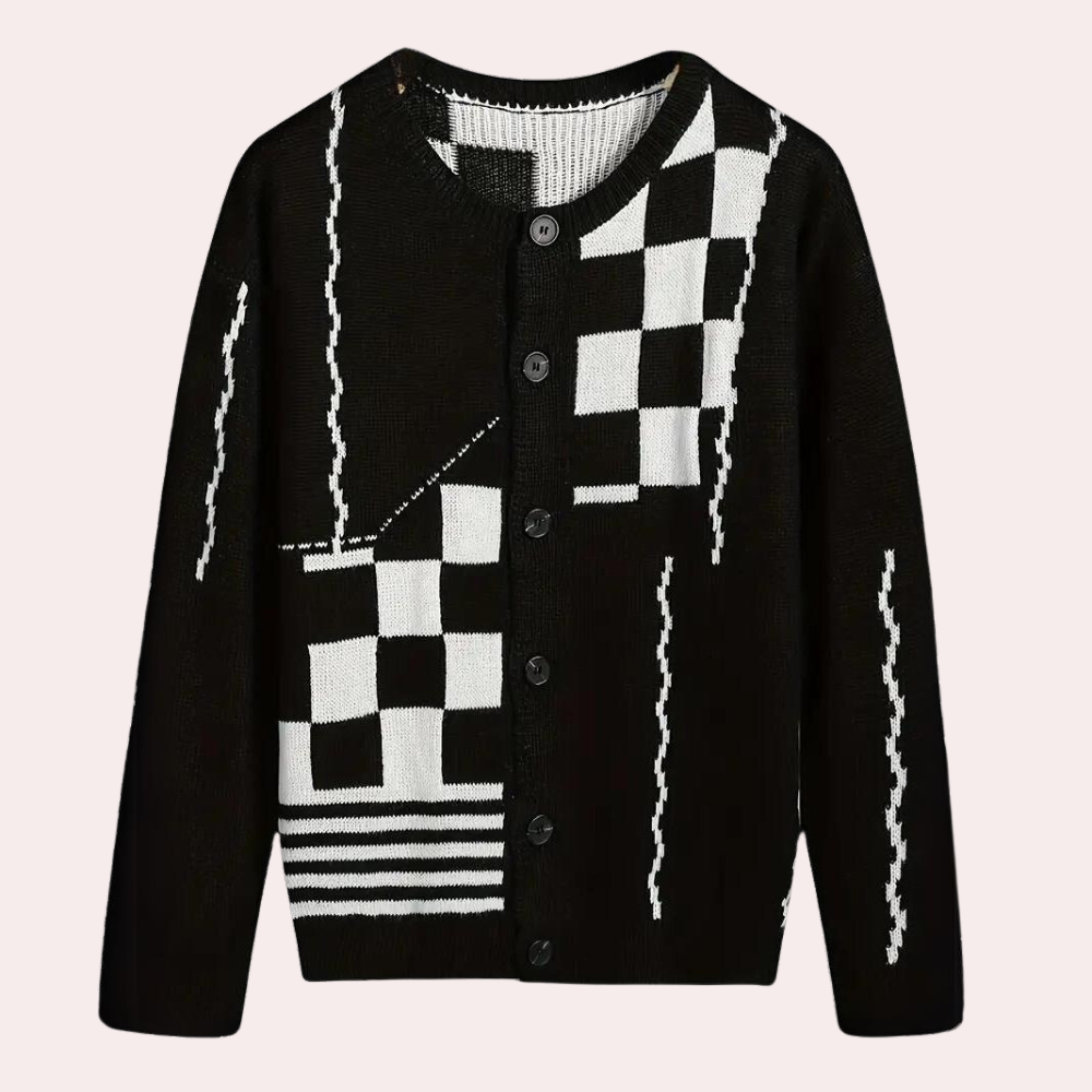 KEION - Cardigan Tricoté pour Hommes