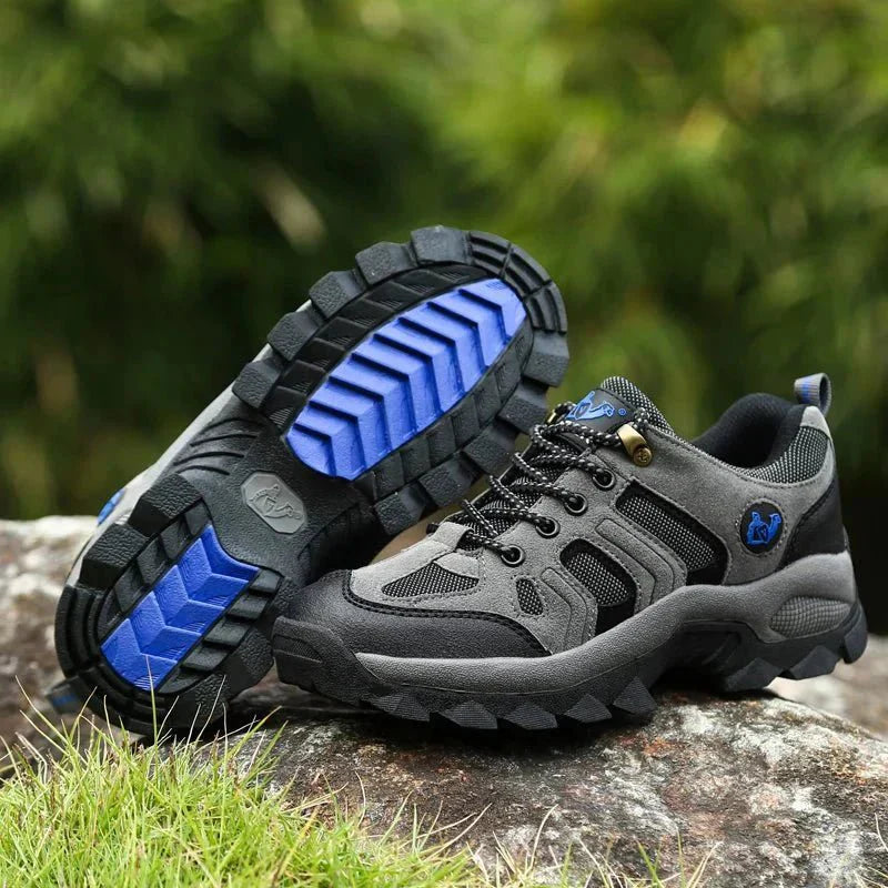 Bottines de marche homme, semelle robuste, couleur terre