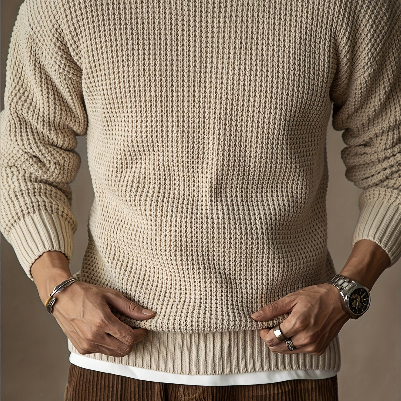 Pull Coloré Tricoté Élégant Pour Femme et Homme