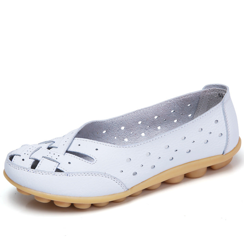 Sandales Femmes Cuir Douces et Confortables