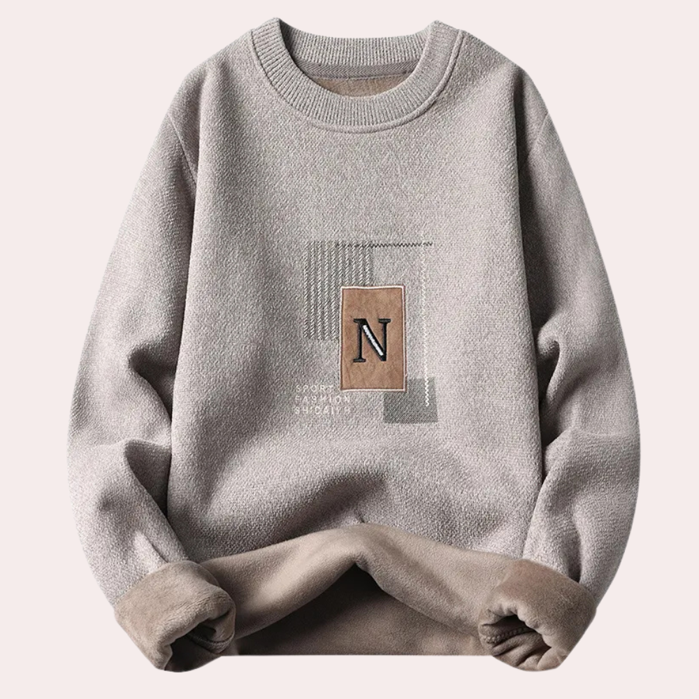GILBERTO - Pull Épais Modern pour Hommes