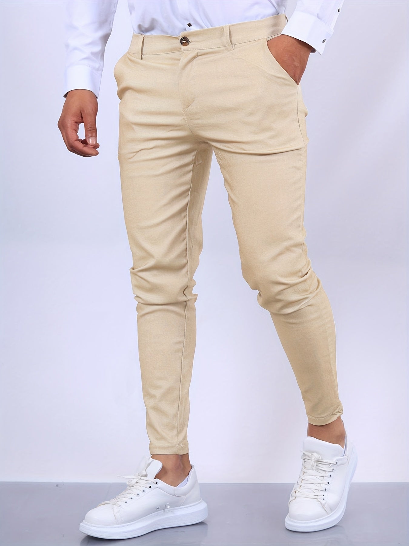 Pantalon Chino Slim Elegant Homme
