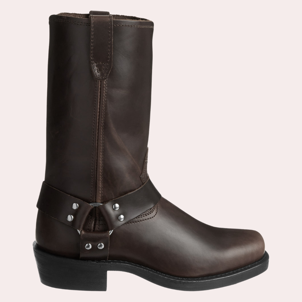 Bottes cowboy élégantes mi-mollet avec détail brodé et confort optimal