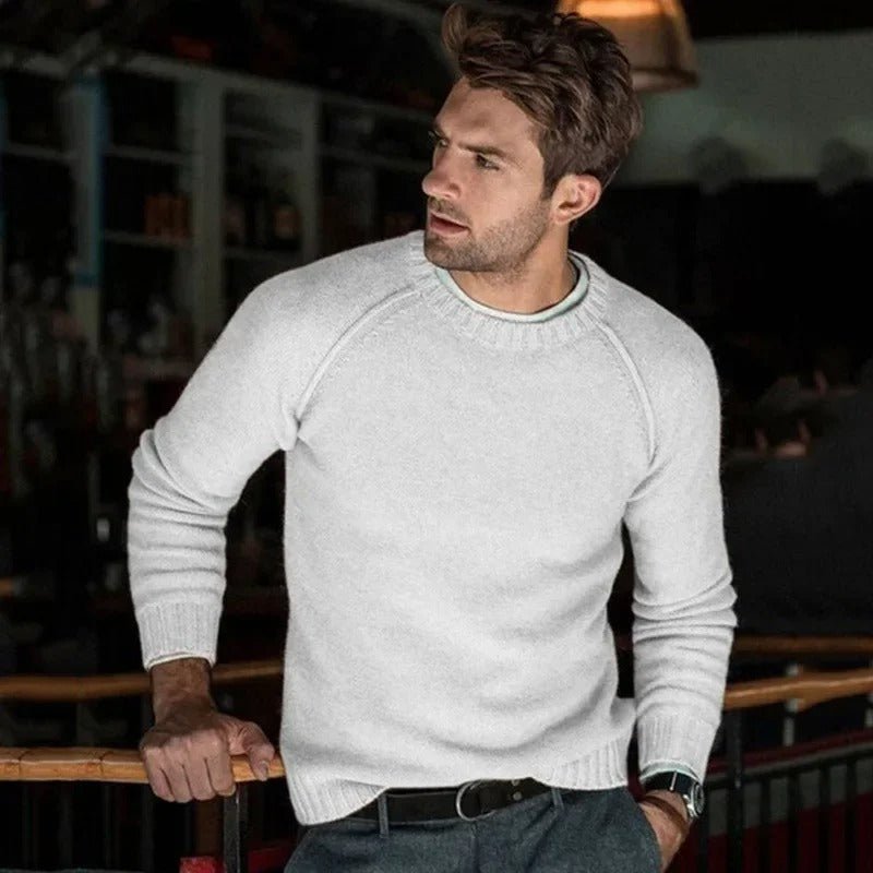 Pull Homme Décontracté Col Rond – Sweat Douillet et Élégant pour Tous les Jours