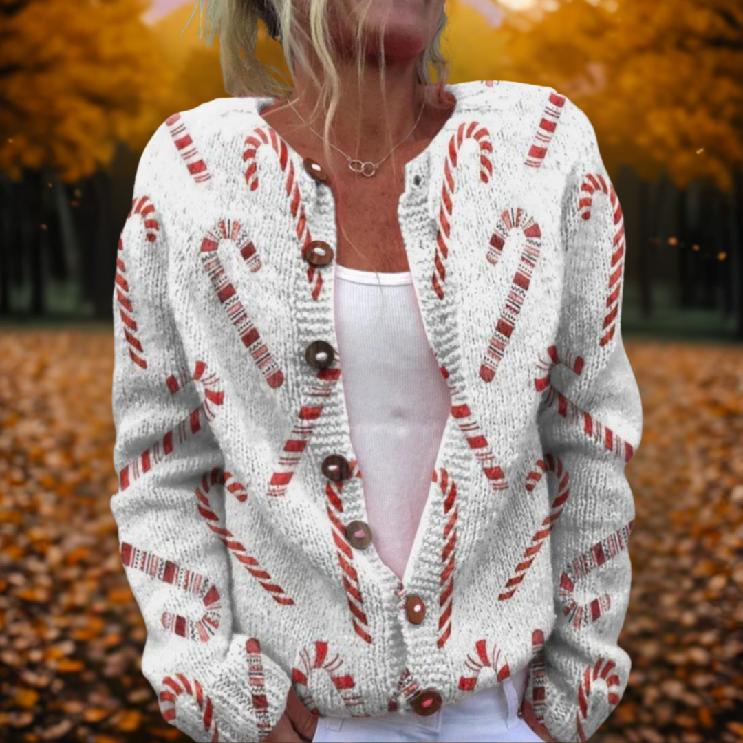 Gilet femme décontracté à rayures colorées - LuxeStyle