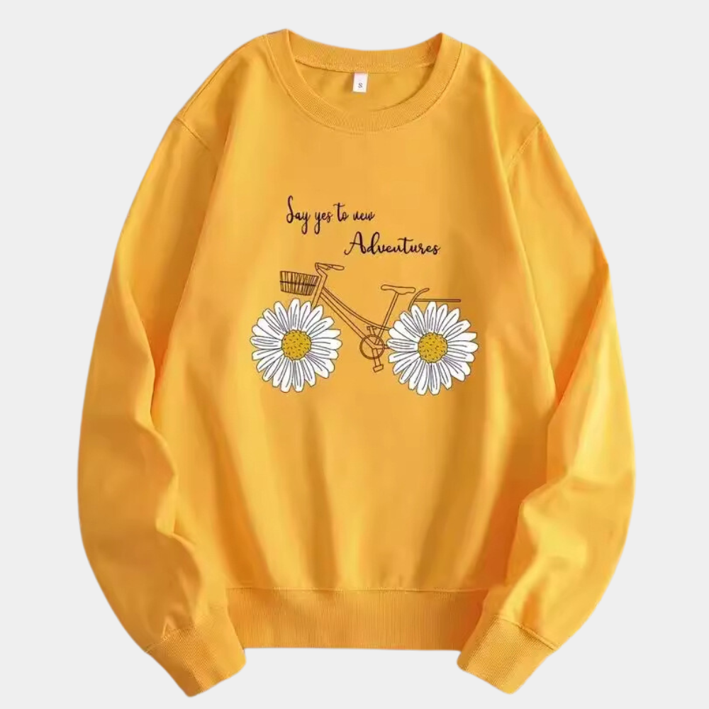 ELA - Pull Fleurs pour Femmes