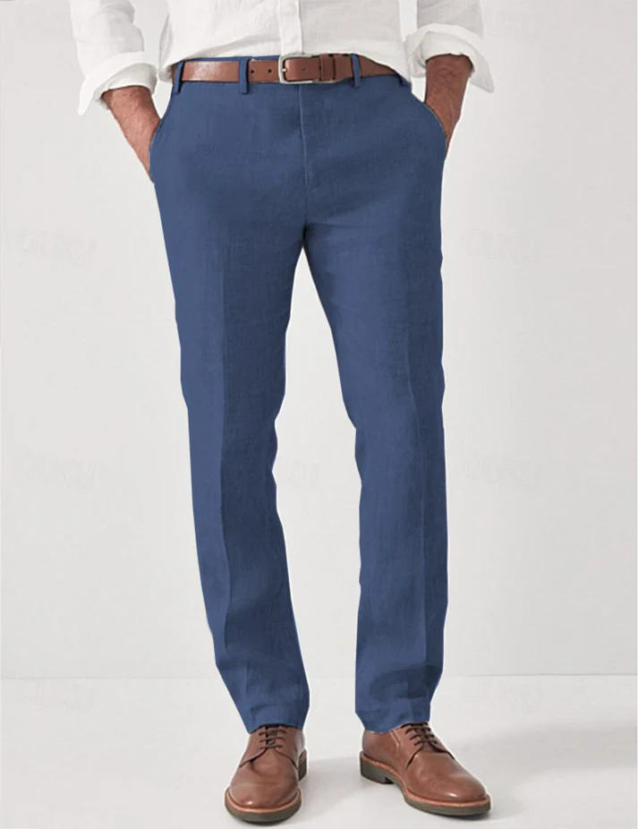 Pantalon Lin Clair Été Homme