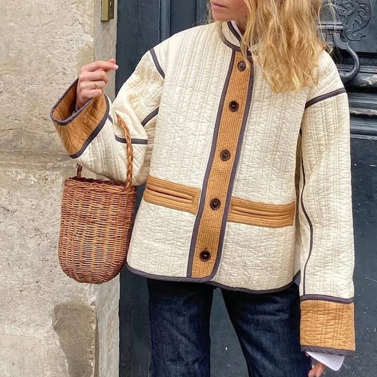 Doudoune Court Veste Colorée Matelassée Chic