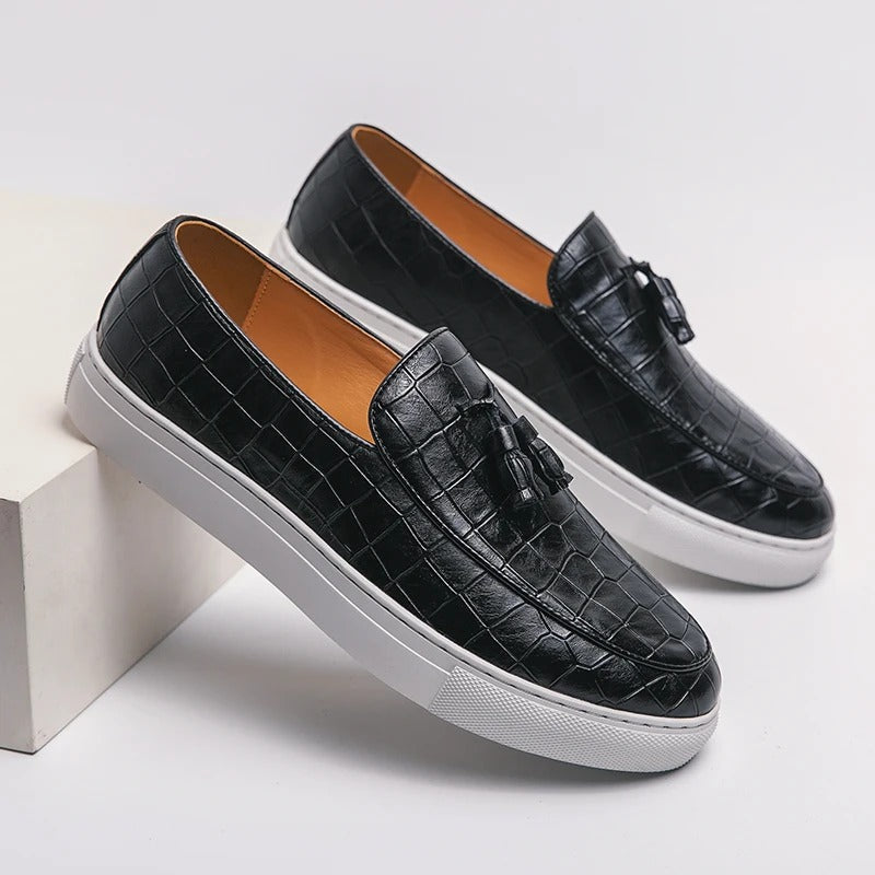 LoftEase™ – Mocassin Homme Élégant en Similicuir Confortable