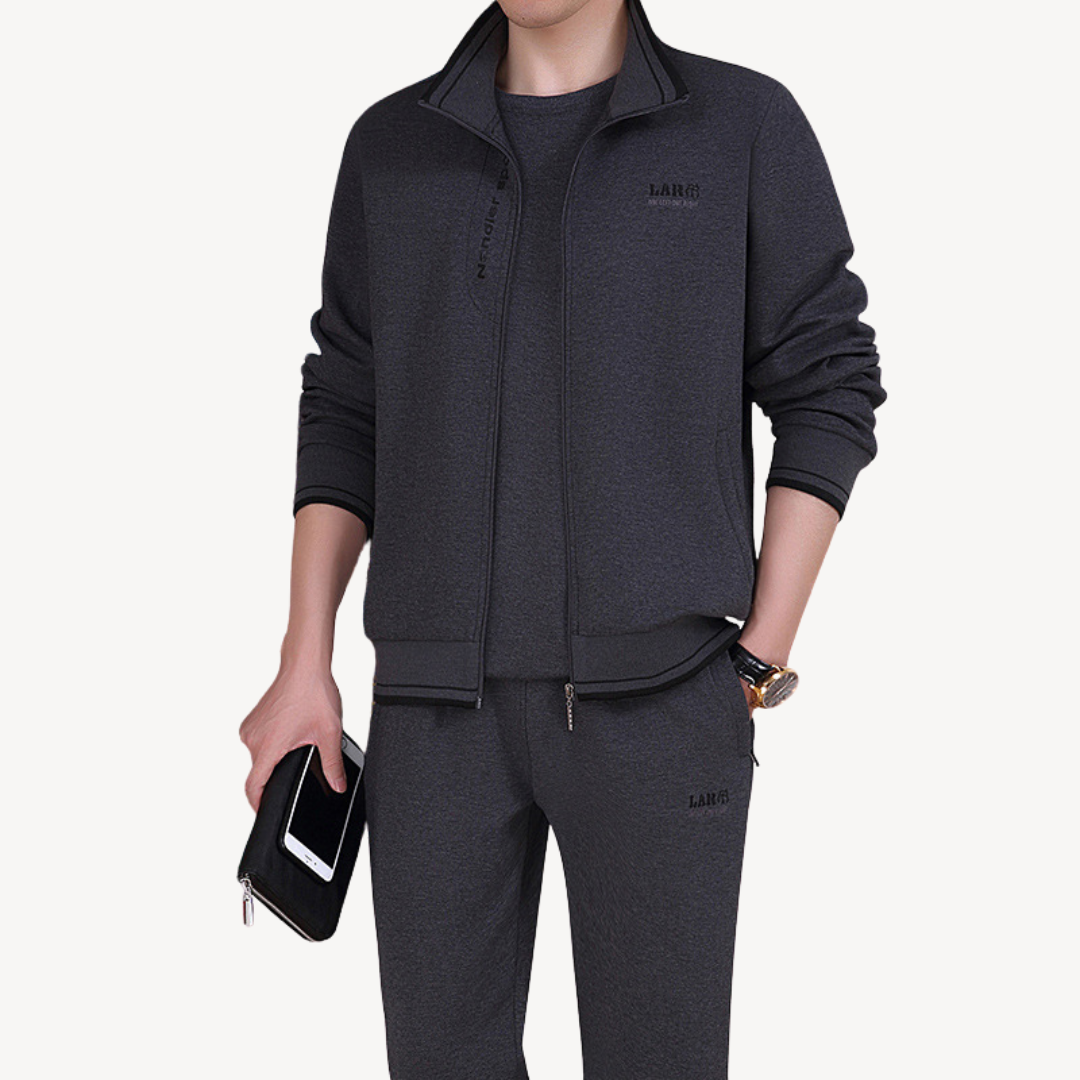 Survêtement Homme Élégant Zippé Réglable pour Sport Loisir