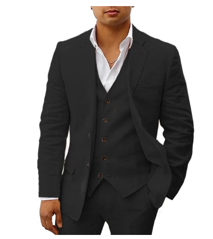 Costume Mariage Été Homme 3 Pièces Élégant