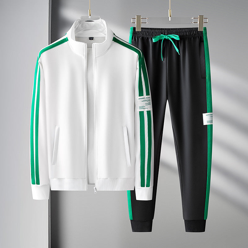 Costume Décontracté Homme Veste et Pantalon Sport
