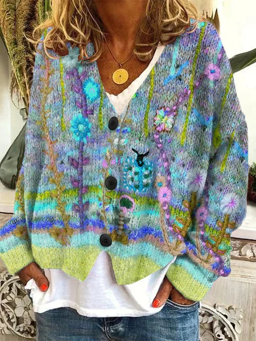 Cardigan Femme Douillet en Plaid