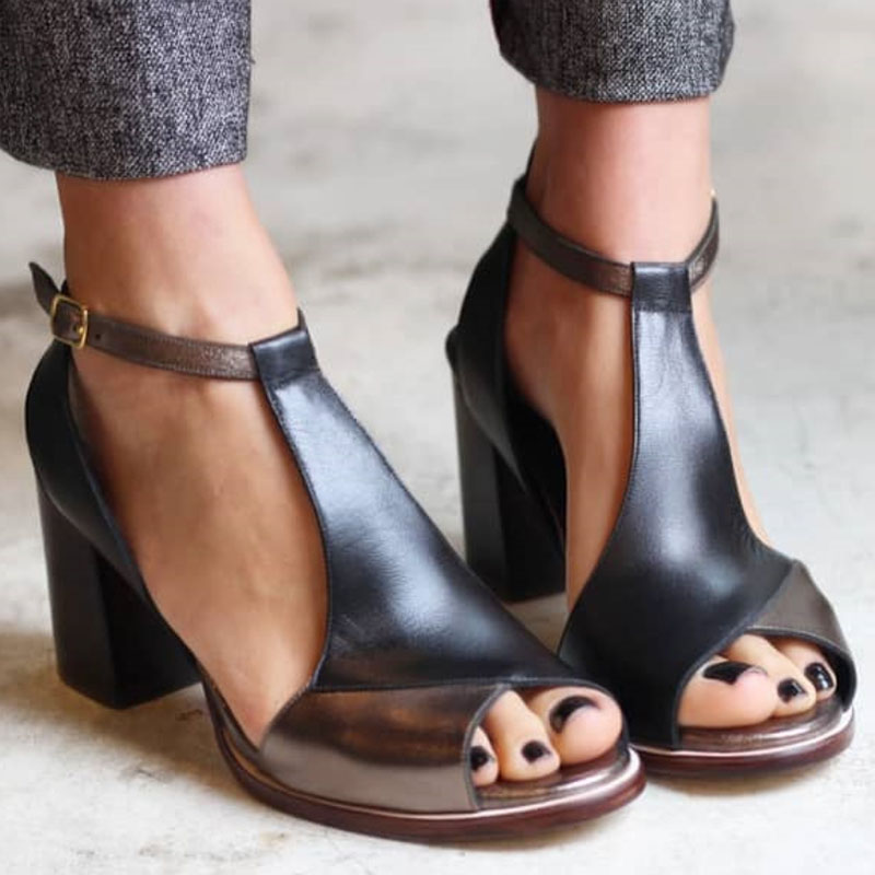 Talons Hauts Élégants pour Femmes avec Boucle à la Cheville - LuxeStyle