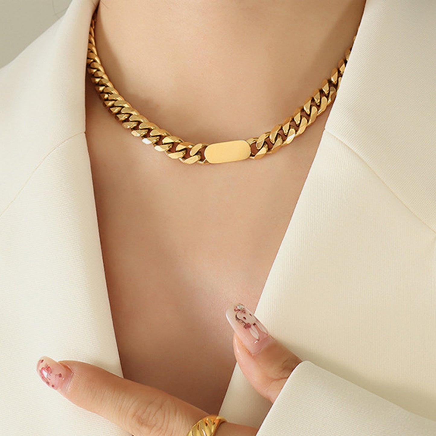 Collier Chaîne Or Brillant pour Femme Élégante