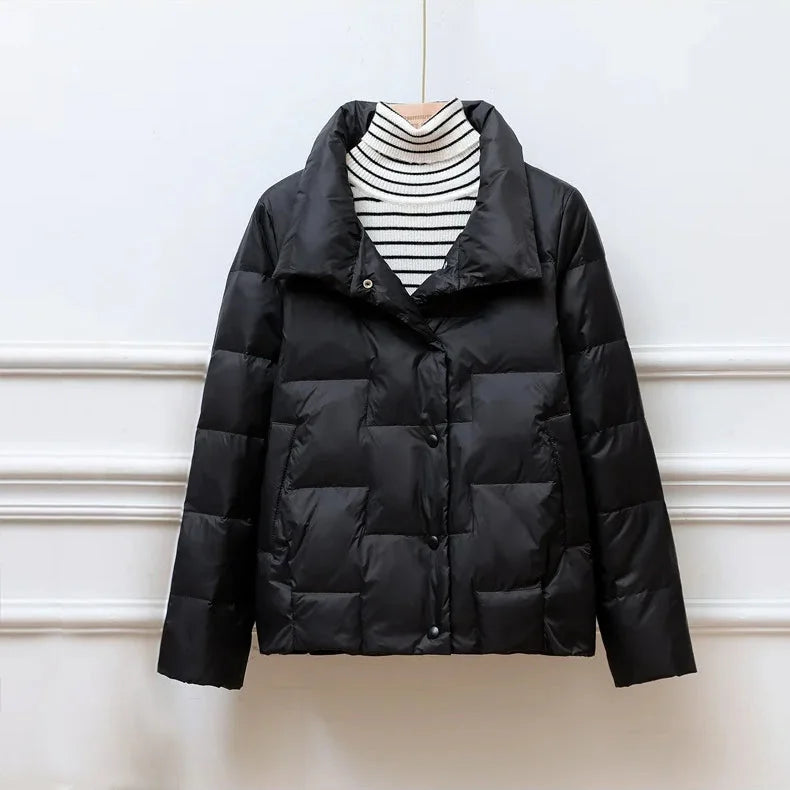 Veste Hivernale Douillette pour Femme avec Décoration Brodée
