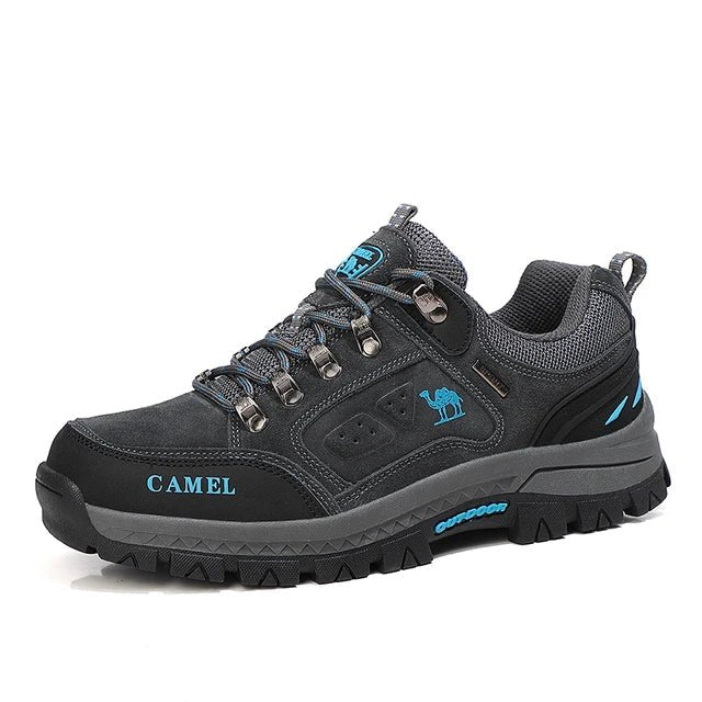 Chaussure de marche Outdoor en cuir brun pour homme