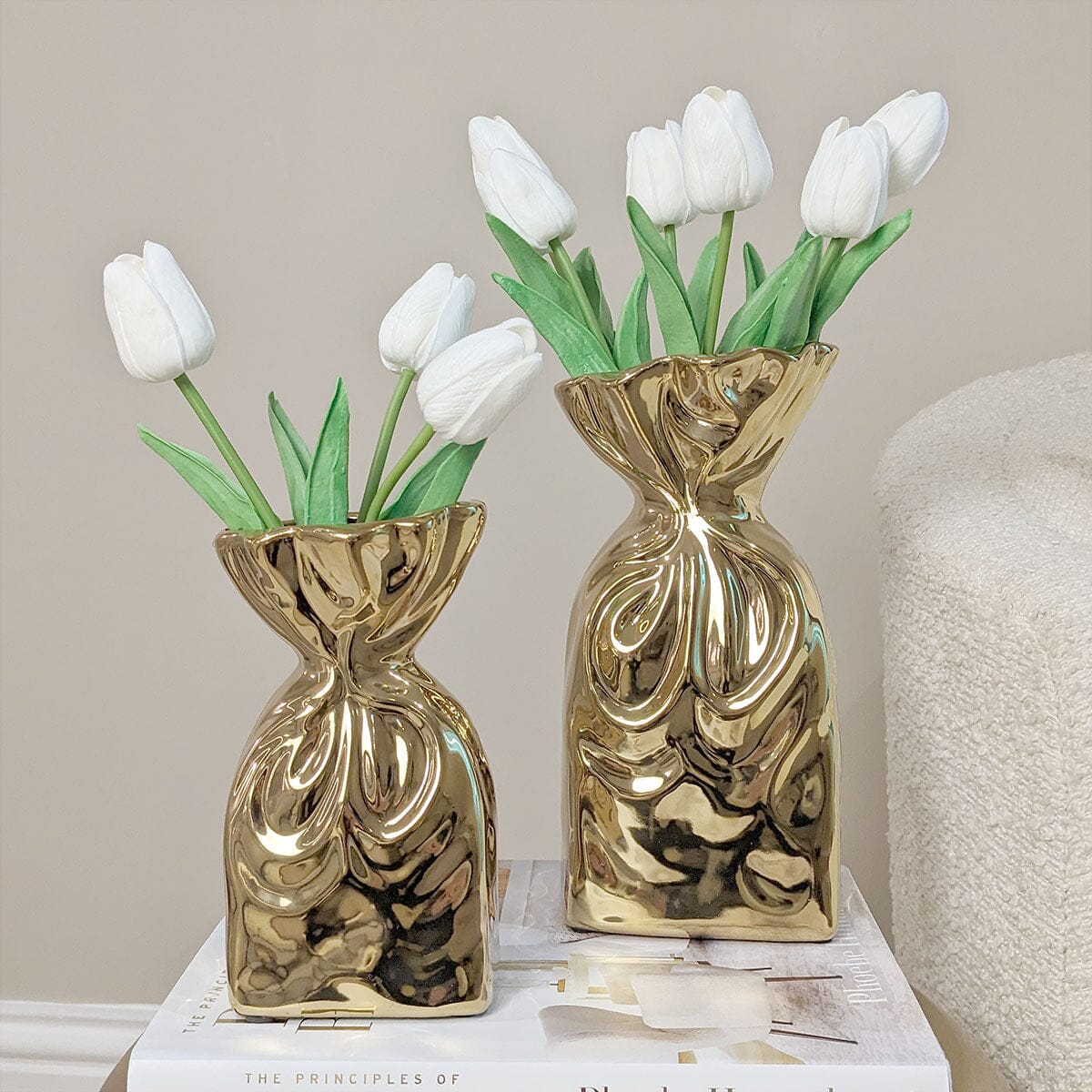 Vases Décoratifs Luxe avec Fleurs Artificielles - LuxeStyle