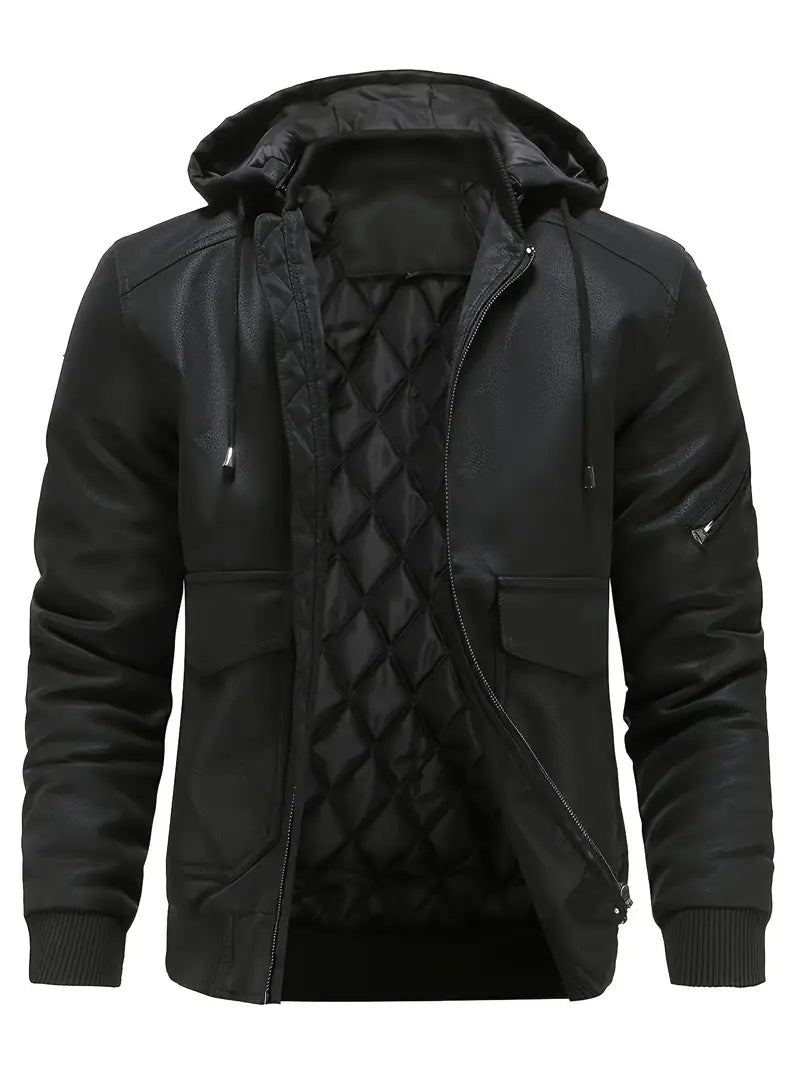 Veste cuir synthétique homme tendance