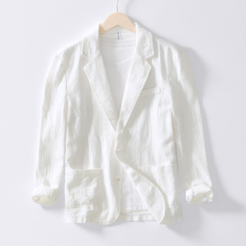 Blazer Homme Élégant - Veste Lin Légère et Raffinée