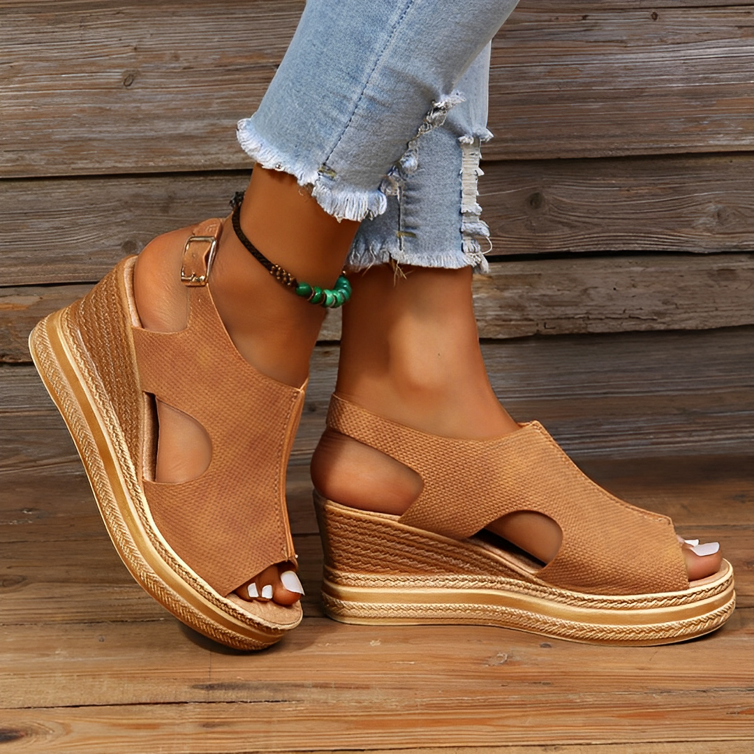 Sandales Platesforme Élégantes Argent pour Femme