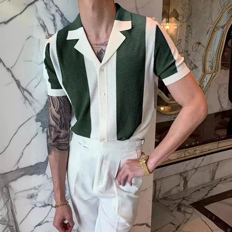 Chemise Homme Coton Manches Courtes