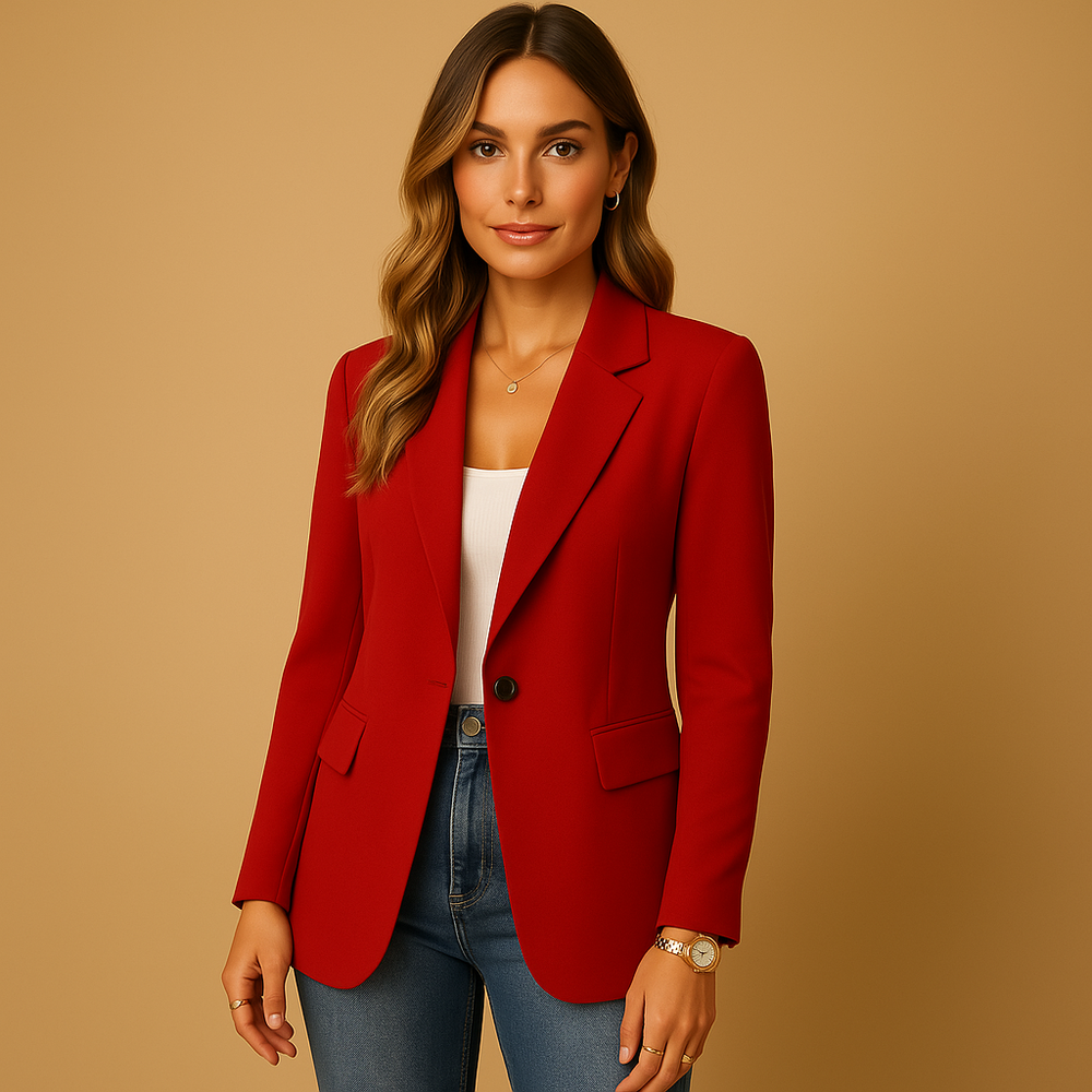 Veste Blazer Élégante à Manches Longues