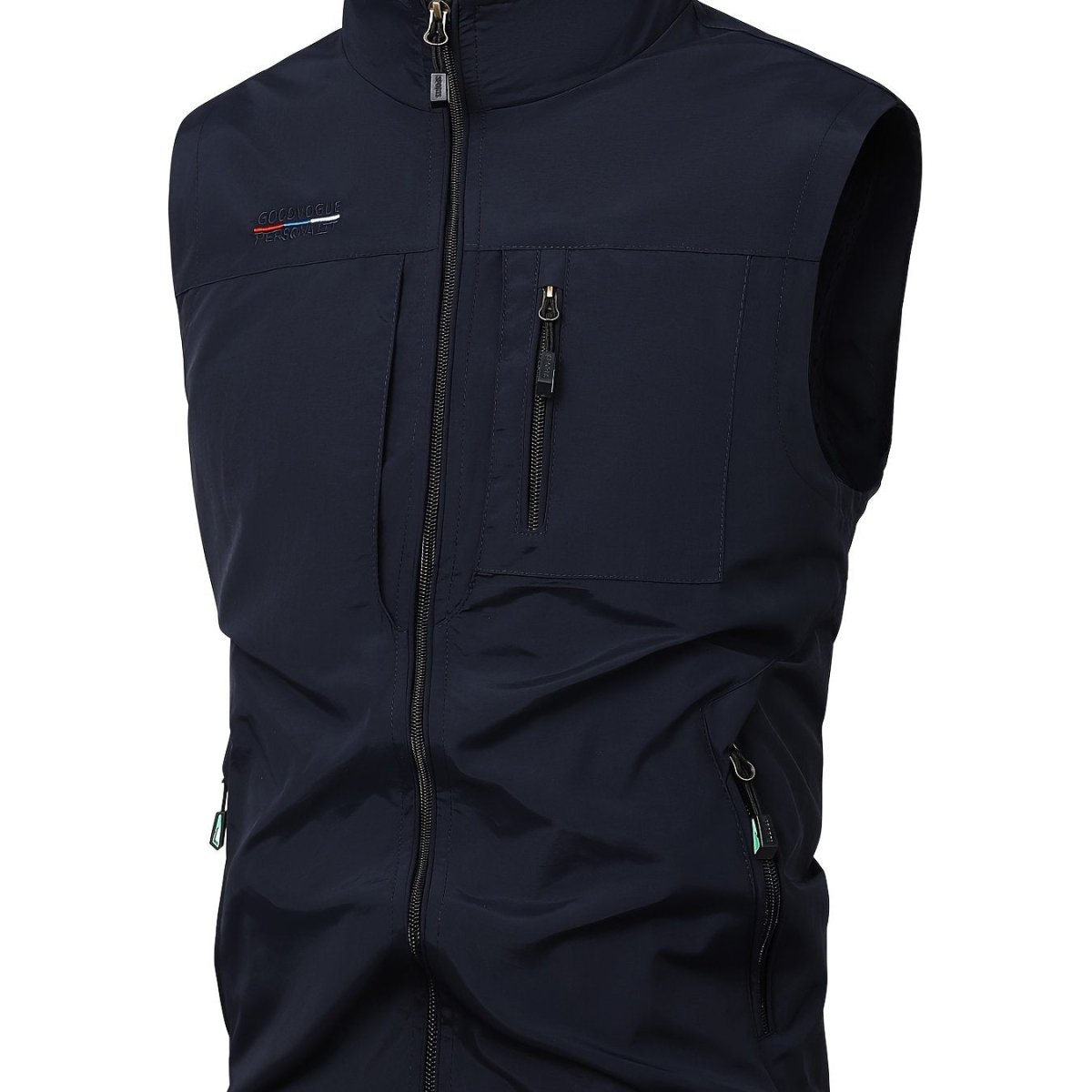 Gilet décontracté poches multiples homme