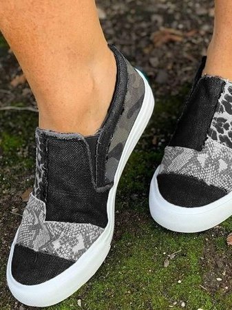 Chaussures Femme Décontractées Imprimé Sauvage