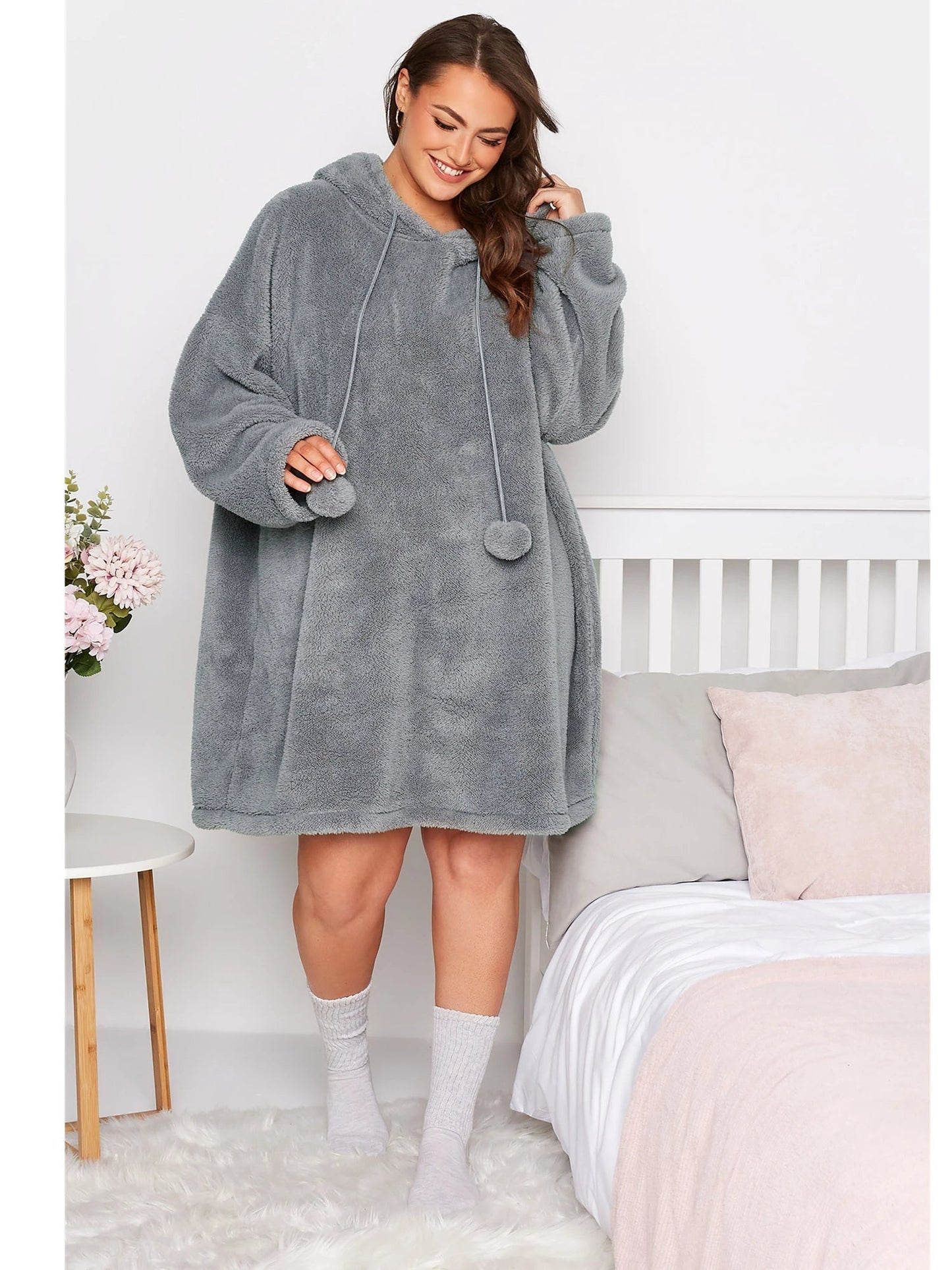 Robe D'hiver Élégante Grande Taille pour Femme avec Poches - LuxeStyle