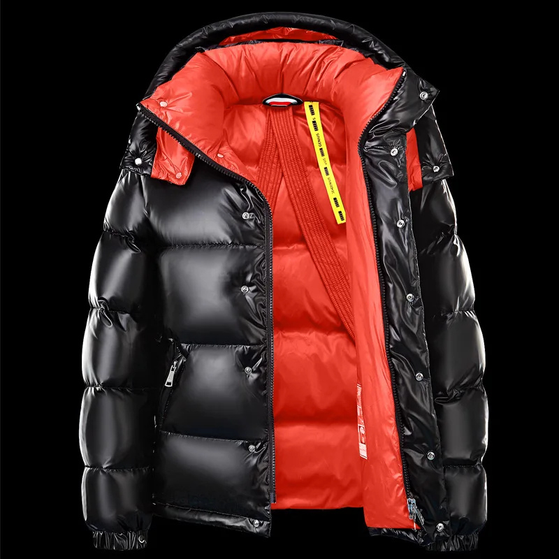 Parka Hiver à Capuche avec Poches et Fermeture Éclair