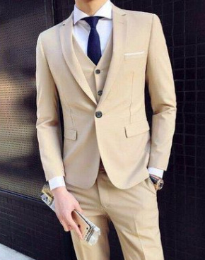 Costume Mariage Homme Élégant 3 Pièces Tailleur