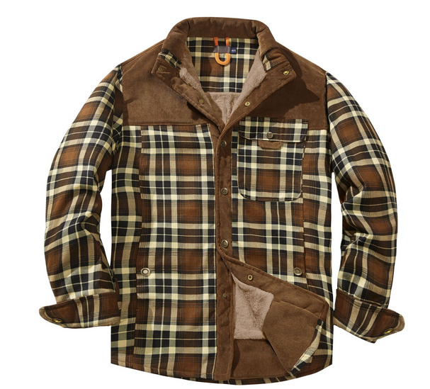 Veste en Flanelle Chauffante pour Homme