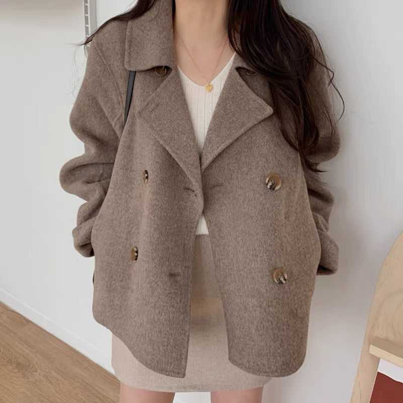 Manteau Élégant à Fermeture Boutonnée