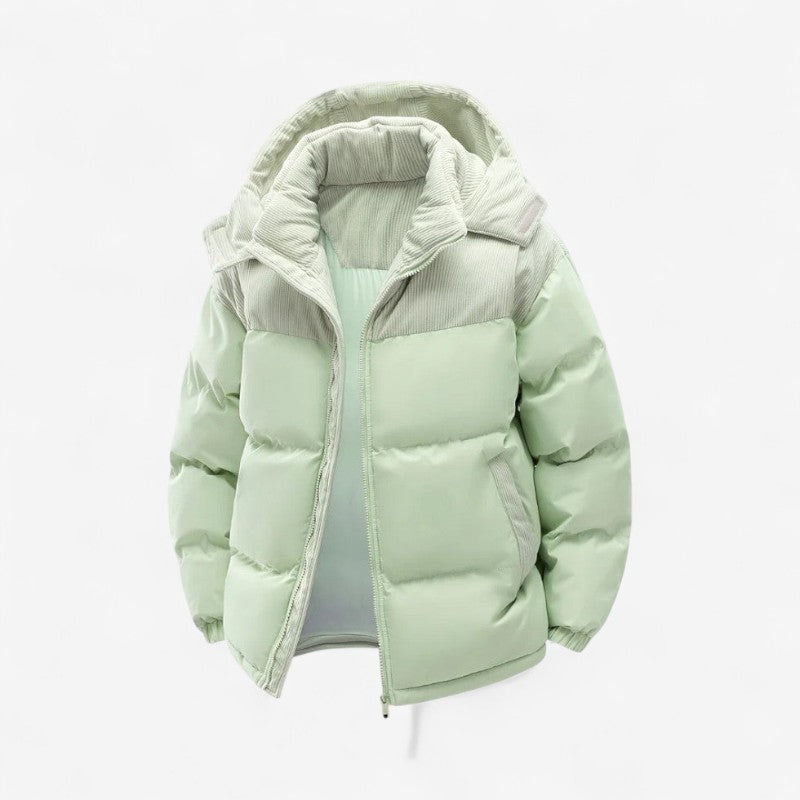 Veste Hiver à Capuche avec Poches Zippées
