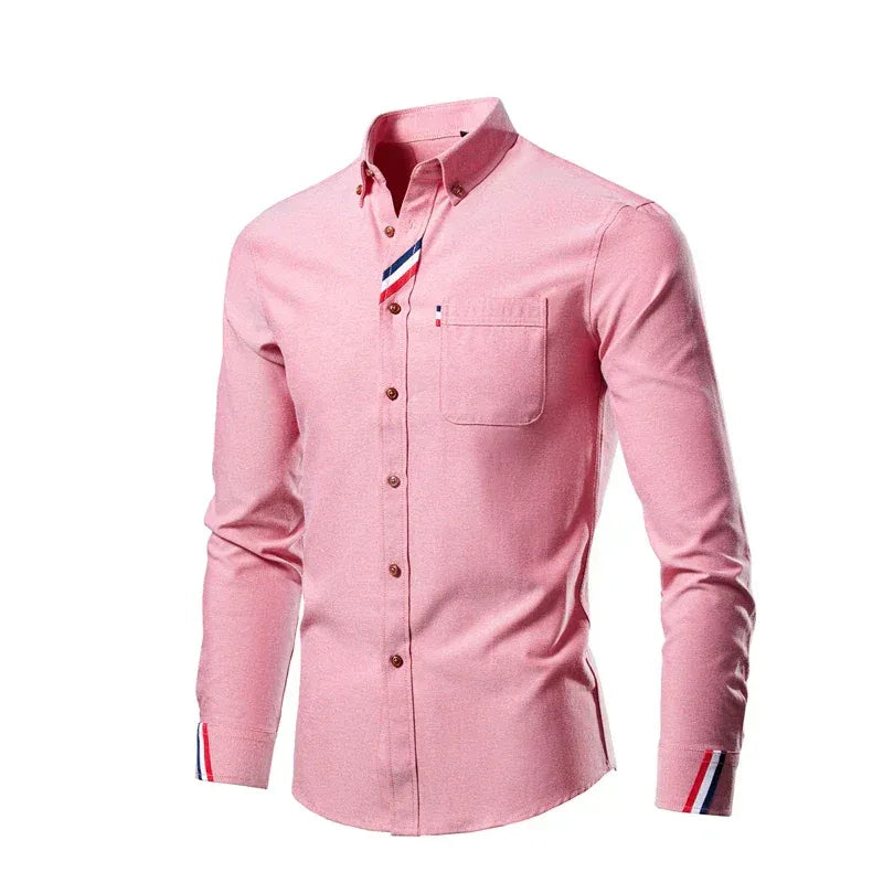 Chemise Homme Manches Longues Élégante pour Tout Les Jours